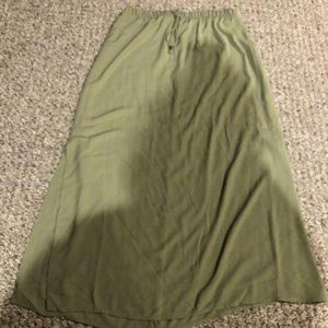 Green Maxi Skirt